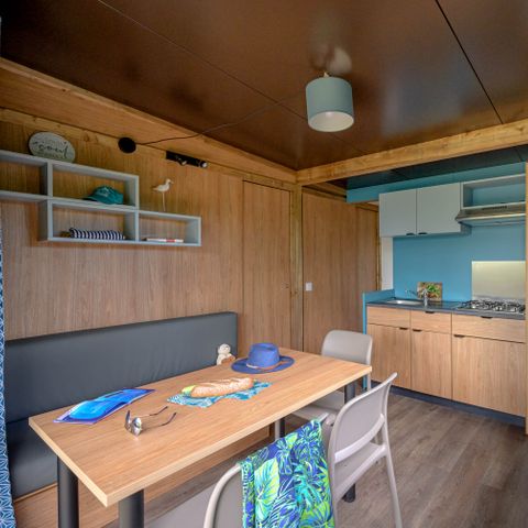 Mobilheim 5 Personen - Cottage Morea Confort 25m² 2 Zimmer + überdachte Terrasse 1/5 Pers.