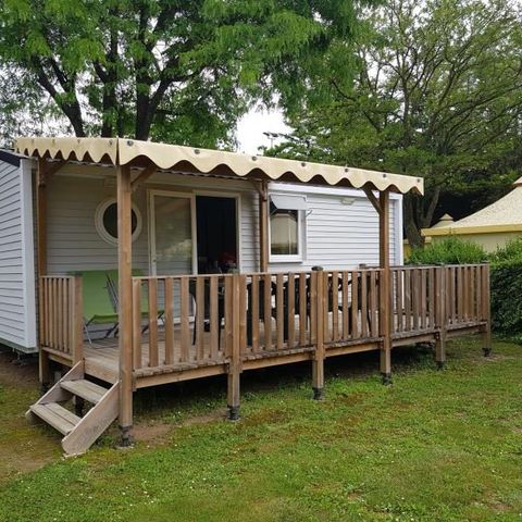 Mobilheim 4 personen - Mobilheim Confort 27m² 2 Schlafzimmer + überdachte Terrasse - ohne TV-ohne Klimaanlage 4 pers.