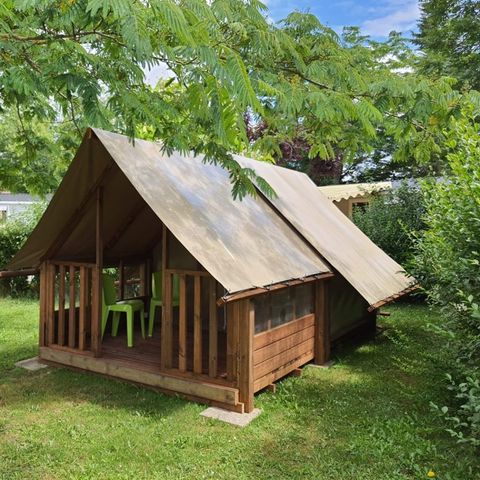Safarizelt 2 personen - Hütte Holz Cyclo 1 Zimmer (ohne Sanitäranlagen) 2 Pers.