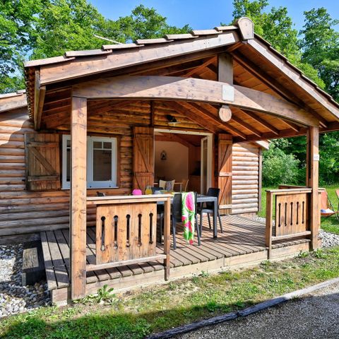 Chalet 5 Personen - Chalet Premium 35m² 2 Zimmer + überdachte Terrasse + Klimaanlage + TV + LV 5 Pers.