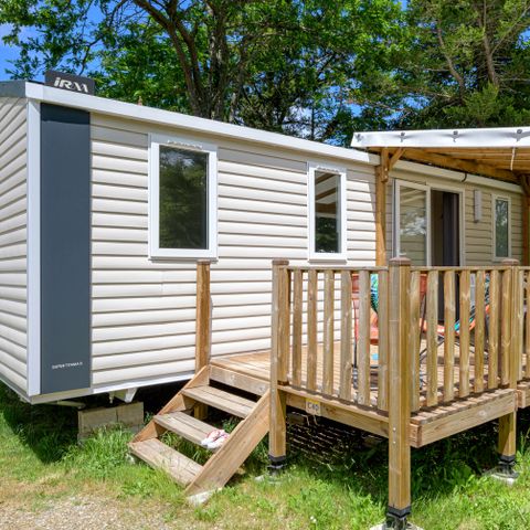 Mobilheim 6 personen - Mobilheim Confort 29m² 3 Zimmer + überdachte Terrasse + Klimaanlage + TV 6 Pers.