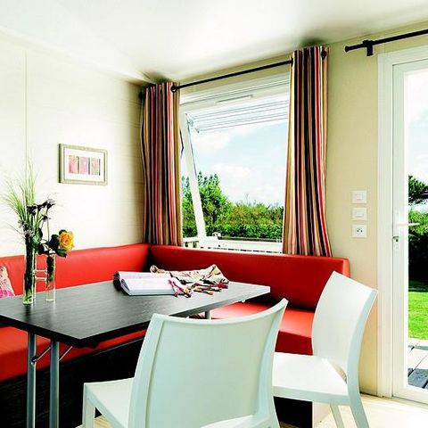 Mobilheim 4 Personen - Le Chêne (2 Zimmer) Anreise Sonntag - BORD RIVERE - Große Terrasse - TV - Free Wifi*.