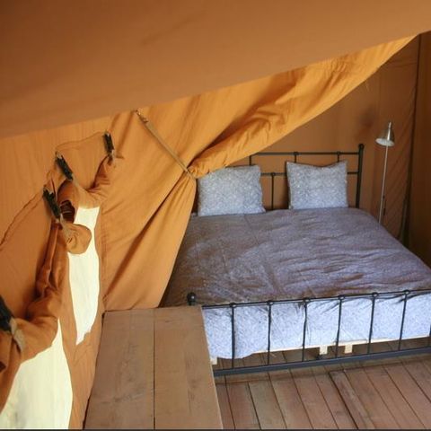 Safarizelt 5 Personen - Zelt Lodge Safari 35 m² - 2 Zimmer - 10 m² überdachte Terrasse