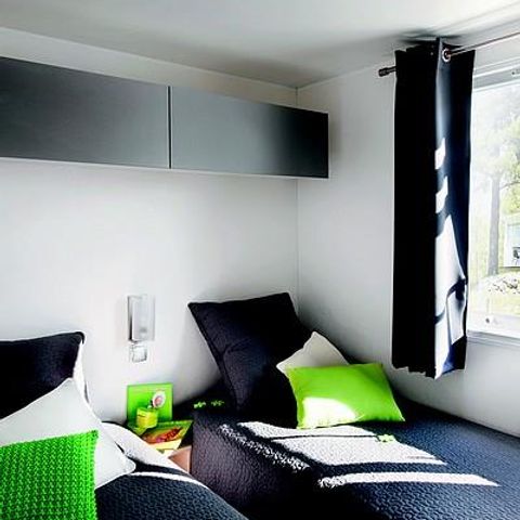 Mobilheim 6 personen - Mobilheim Le Platane (3 Zimmer) + große Terrasse + TV