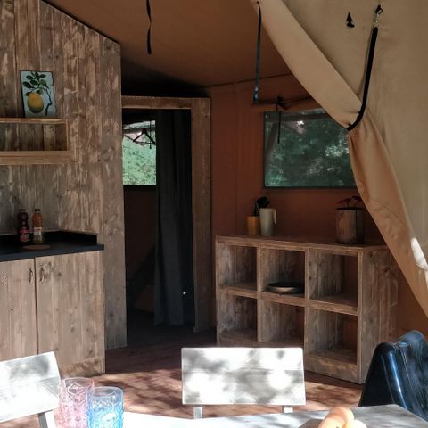 Safarizelt 4 Personen - Zelt Luxe Lodge Safari Sonntag Flussufer 40 m2