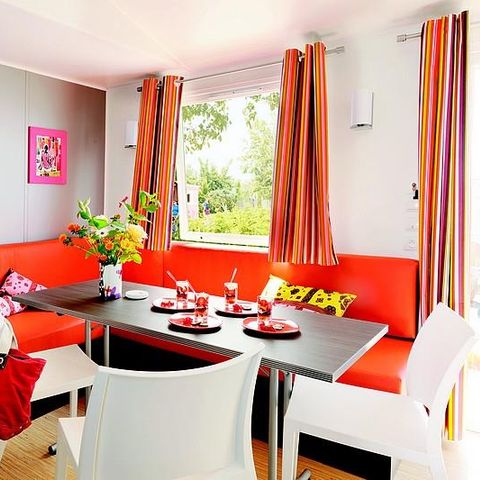 Mobilheim 6 personen - Mobilheim Le Platane (3 Zimmer) BORD RIVERE - Große Terrasse - TV