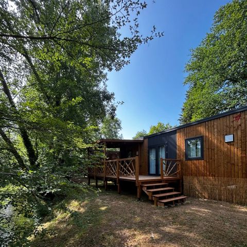 Mobilheim 4 Personen - Ecrin Vert Premium 32m² (2ch-4pers)+2SDB +halbüberdachte Terrasse 17m² + LV + CLI