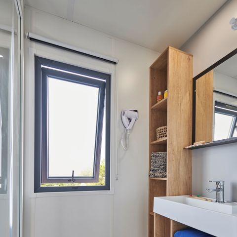 Mobilheim 6 Personen -  Ecrin Vert Premium 36,8m²(3Sch-6Pers)+2SDB+ halbüberdachte Terrasse 20m² + LV + C
