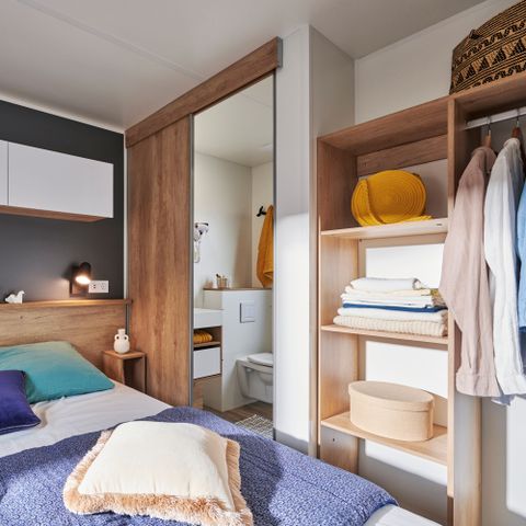 Mobilheim 6 Personen -  Ecrin Vert Premium 36,8m²(3Sch-6Pers)+2SDB+ halbüberdachte Terrasse 20m² + LV + C