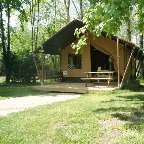 SafariZelt 5 Personen - ZELT WOOD (OHNE SANITÄRANLAGEN)