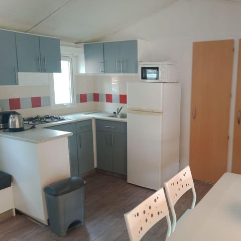 Mobilheim 6 Personen - Standard 22-28m² - 2 Schlafzimmer - überdachte Terrasse + TV*.