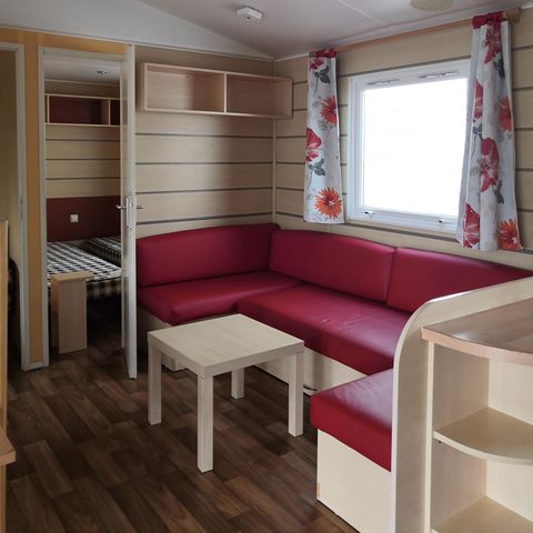 Mobilheim 8 Personen - Standard 24-34m² - 3 Schlafzimmer - überdachte Terrasse + TV*.