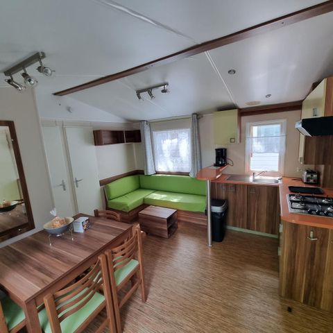 Mobilheim 8 Personen - Standard 24-34m² - 3 Schlafzimmer - überdachte Terrasse + TV*.