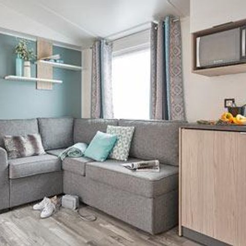 Mobilheim 8 Personen - Komfort 24-34m² - 3 Schlafzimmer - überdachte Terrasse + TV*.