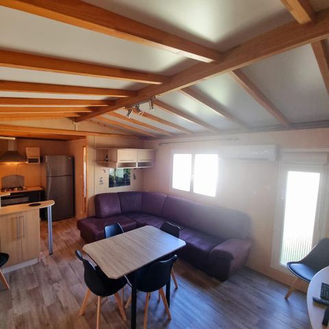 Chalet 6 Personen - 58m² - 3 Schlafzimmer - 2 Badezimmer - überdachte Terrasse + Klimaanlage + TV + LV + Backofen*.