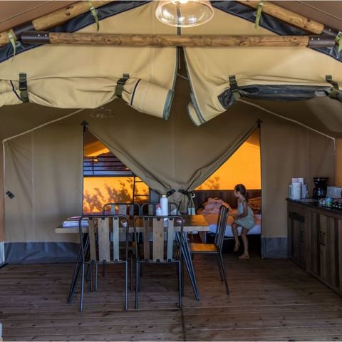 Safarizelt 5 Personen - Kenia Lodge 5 pers - 2 Schlafzimmer