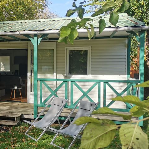 Chalet 7 Personen - CONFORT 48 m² (3 Zimmer), davon überdachte Terrasse 16m².