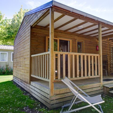 Chalet 2 Personen - CONFORT 24 m² (1 Zimmer) davon überdachte Terrasse 8m²