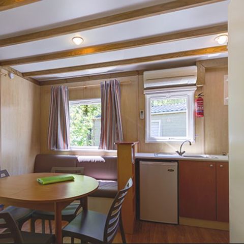 Chalet 5 Personen - CONFORT 36 m² (2 Zimmer), davon überdachte Terrasse 12m².