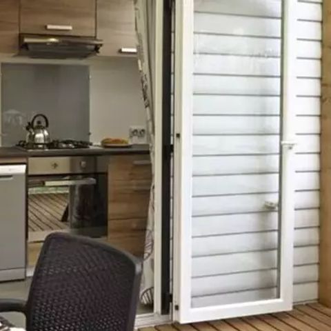 Mobilheim 6 Personen - Mobilheim | Premium | 3 Zi. | 6 Pers. | Erhöhte Terrasse