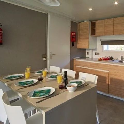 Mobilheim 6 Personen - Mobilheim | Comfort XL | 3 Zi. | 6 Pers. | Erhöhte Terrasse