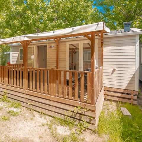 Mobilheim 6 Personen - Mobilheim | Premium | 3 Zi. | 6 Pers. | Erhöhte Terrasse | Klima.