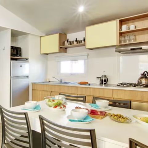 Mobilheim 6 Personen - Mobilheim | Premium | 3 Zi. | 6 Pers. | Erhöhte Terrasse