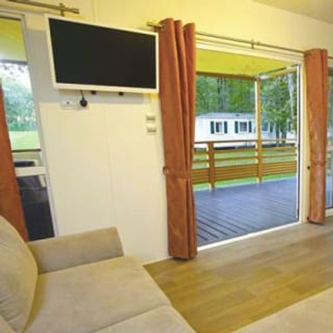 Mobilheim 6 Personen - Mobilheim | Ultimate | 3 Zi. | 6 Pers. | Erhöhte Terrasse | Klimaanlage | TV