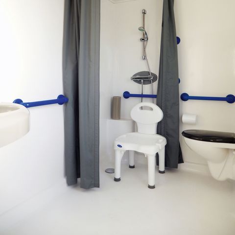 Mobilheim 4 Personen - Mobilheim 30m² (2 Zimmer) + große halboffene Terrasse von 15m2 - Zugang für Personen mit eingeschränkter Mobilität (PMR)