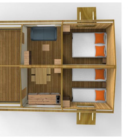 Bungalow 5 Personen - Bungalow Junior 5 Personen 2 Zimmer 20m²