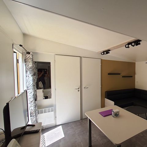 Mobilheim 4 Personen - Premium 33m² - 2 Schlafzimmer - überdachte Terrasse
