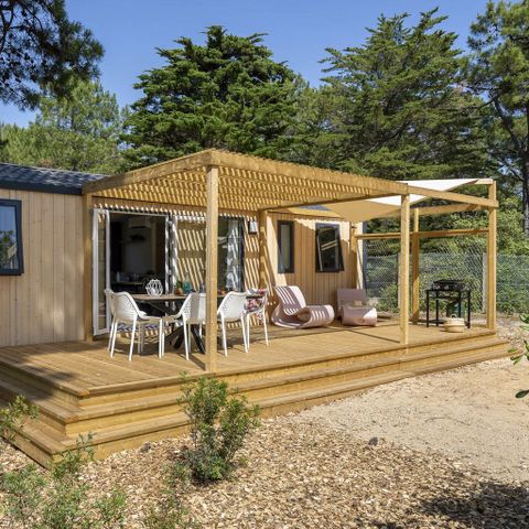 Mobilheim 6 Personen - COTTAGE PECHERIES 6p 3ch 2SdB PREMIUM