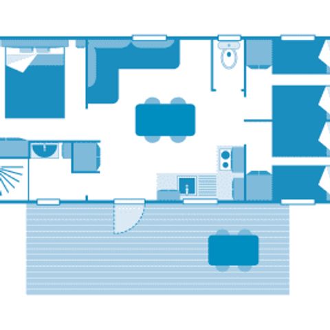 Mobilheim 7 Personen - Cottage 6/7p 3ch ***