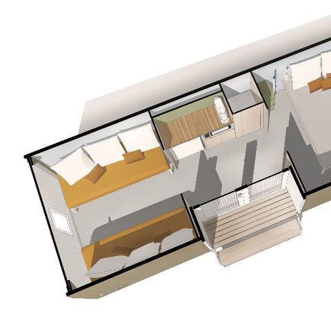 AUßERGEWÖHNLICHE UNTERKUNFT 4 Personen - Coco Sweet - 2 Zimmer - Ohne Sanitäranlagen