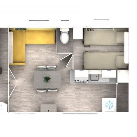 Mobilheim 4 Personen - Mobilheim Evasion (2 Zimmer)