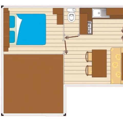 Mobilheim 4 Personen - Mobilheim Cocoon 4 Personen 2 Zimmer 23m²