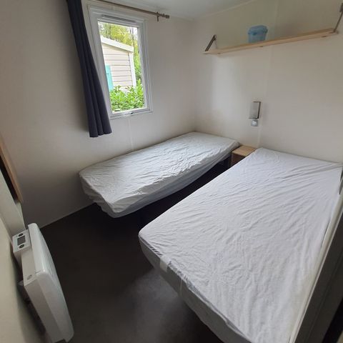 Mobilheim 4 Personen - VIP - 29 m² - 2 Zimmer - Doppelterrasse + SPA (Maximal 2 Erwachsene oder Familie)