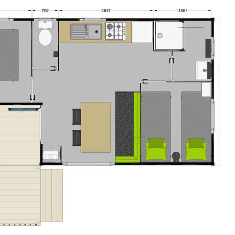 Mobilheim 4 Personen - Malaga Duo Compact
