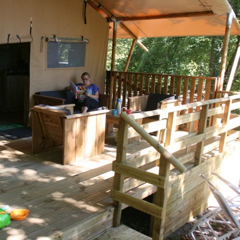 Safarizelt 5 Personen - SAFARI WOODY (ohne Sanitäranlagen)
