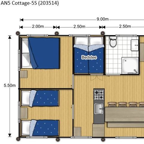 Safarizelt 6 Personen - SAFARI COTTAGE INSOLITE PREMIUM