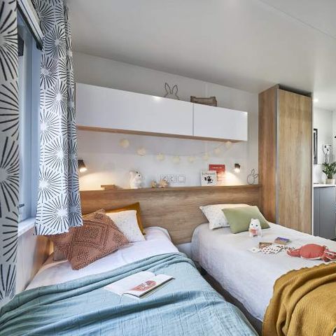 Mobilheim 4 Personen - M - PREMIUM 2 SCHLAFZIMMER - KLIMAANLAGE + TV + ELTERNSUITE