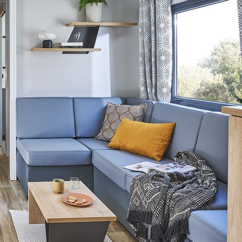Mobilheim 6 Personen - PREMIUM 3 SCHLAFZIMMER - KLIMAANLAGE + TV + ELTERNSUITE