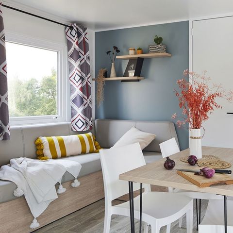 Mobilheim 4 Personen - GROSSER KOMFORT 2 SCHLAFZIMMER - KLIMAANLAGE + TV