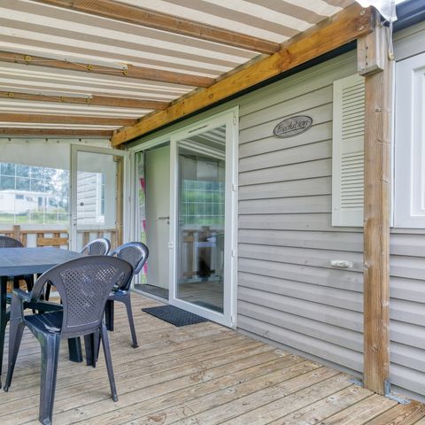 Mobilheim 6 Personen - Mobilheim Confort Ginster - 3 Schlafz. - TV