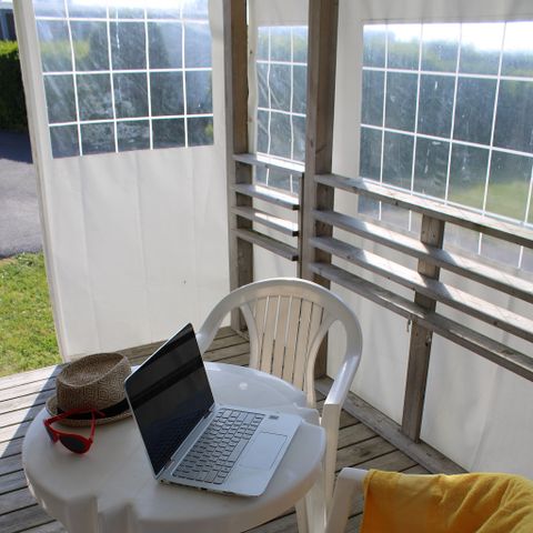 Mobilheim 2 Personen - Mobilheim NEPTUNE Standard 25m² - 1 Schlafzimmer + überdachte Terrasse 9m²