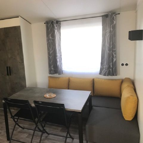 Mobilheim 4 Personen - Mobilheim Confort VENUS 22m² - 2 Zimmer + halbüberdachte Terrasse 9m².