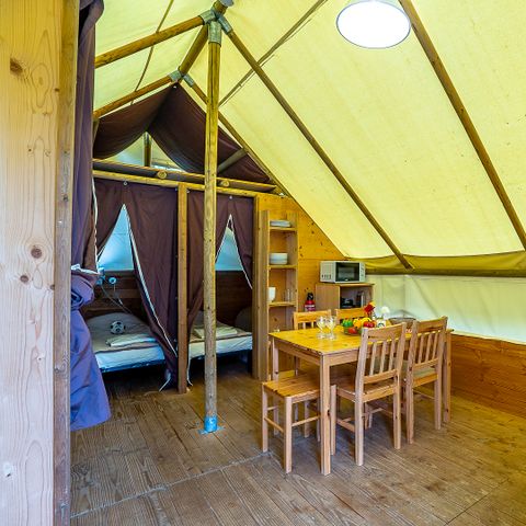 Safarizelt 6 Personen - Trapper 3 Zimmer