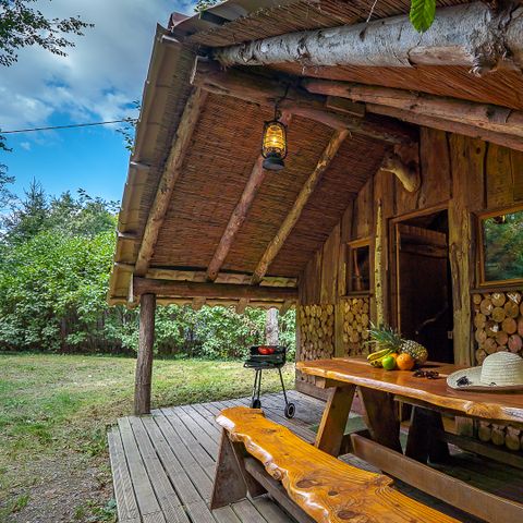 AUßERGEWÖHNLICHE UNTERKUNFT 6 Personen - Holzfällerhütte 6 Pers.
