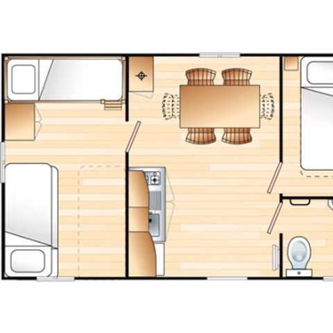 Mobilheim 5 Personen - DOMINO