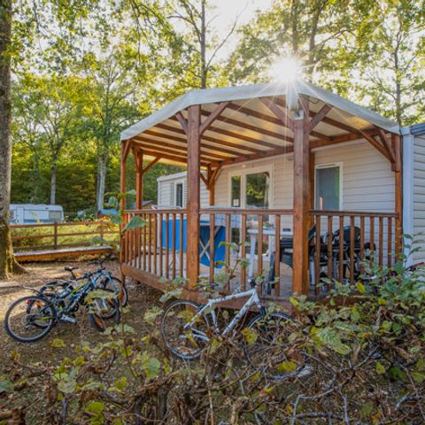 Mobilheim 4 Personen - PMR 30m² - 2 Zimmer (zugänglich für Personen mit eingeschränkter Mobilität)